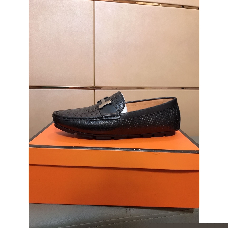 H**mes leather shoes